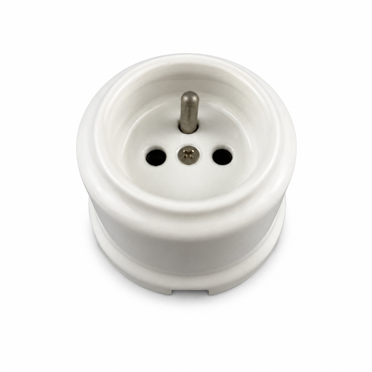 Surface-Mounted Ceramic French Socket Outlet