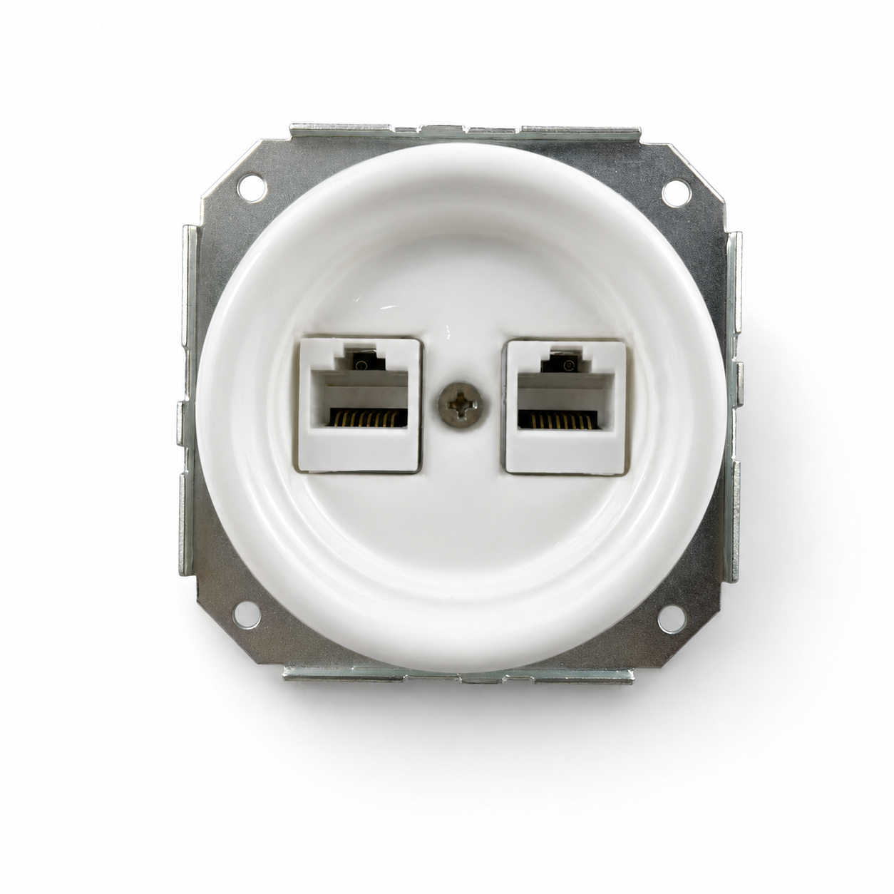 Flush-Mounted Ceramic Data & Telephone Module