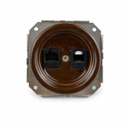 Flush-Mounted Ceramic Data & Telephone Module