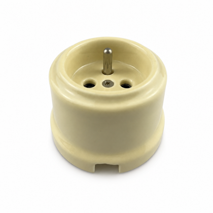 Surface-Mounted Ceramic French Socket Outlet