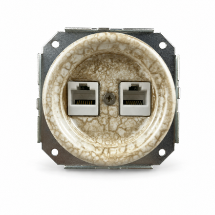 Flush-Mounted Ceramic Data & Telephone Module
