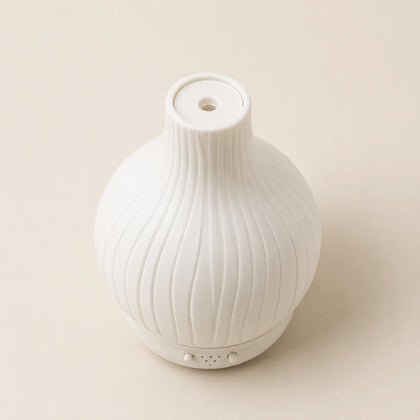 Grooved Vase-Shaped Ceramic Aroma Diffuser