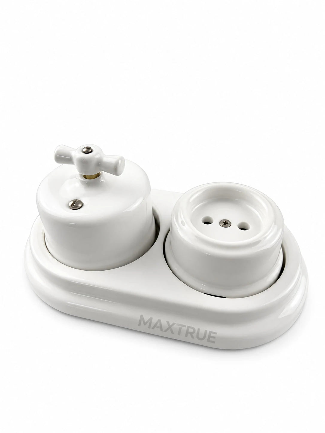Two-gang surface — Switch + two-pin