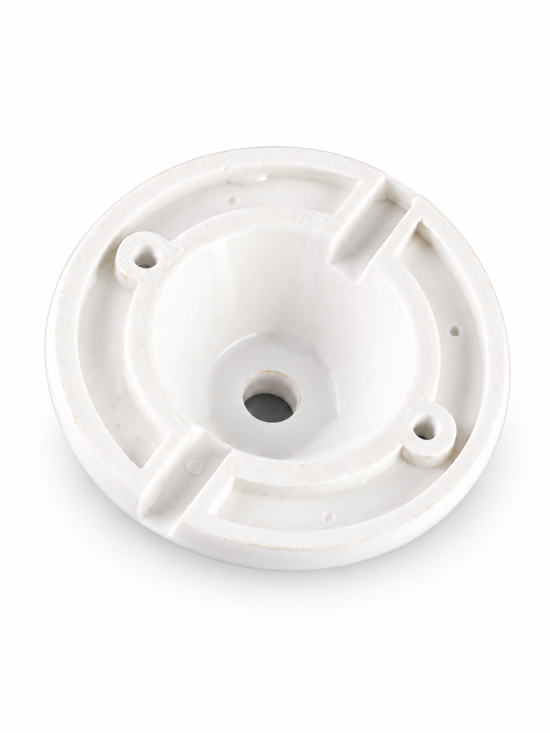 Model 354 — smooth white profile — rear view
