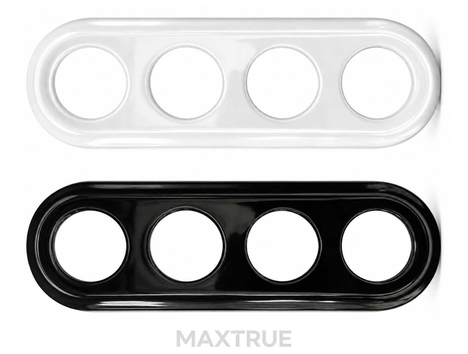 4-Gang Flush-Mounted Ceramic Frame | MAXTRUE